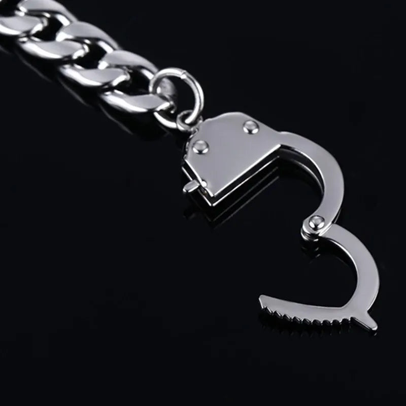 Handcuff Bracelet for Men Stainless Steel Chain Bracelet High Quality Promise Jewelry
