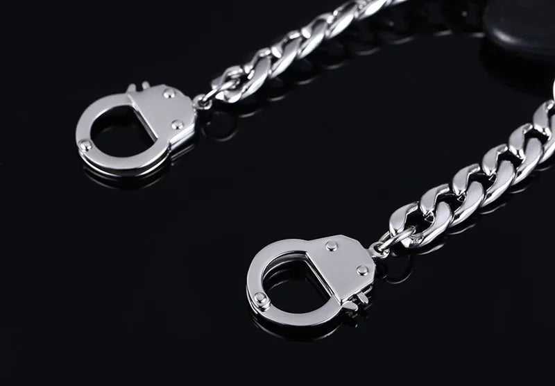 Handcuff Bracelet for Men Stainless Steel Chain Bracelet High Quality Promise Jewelry