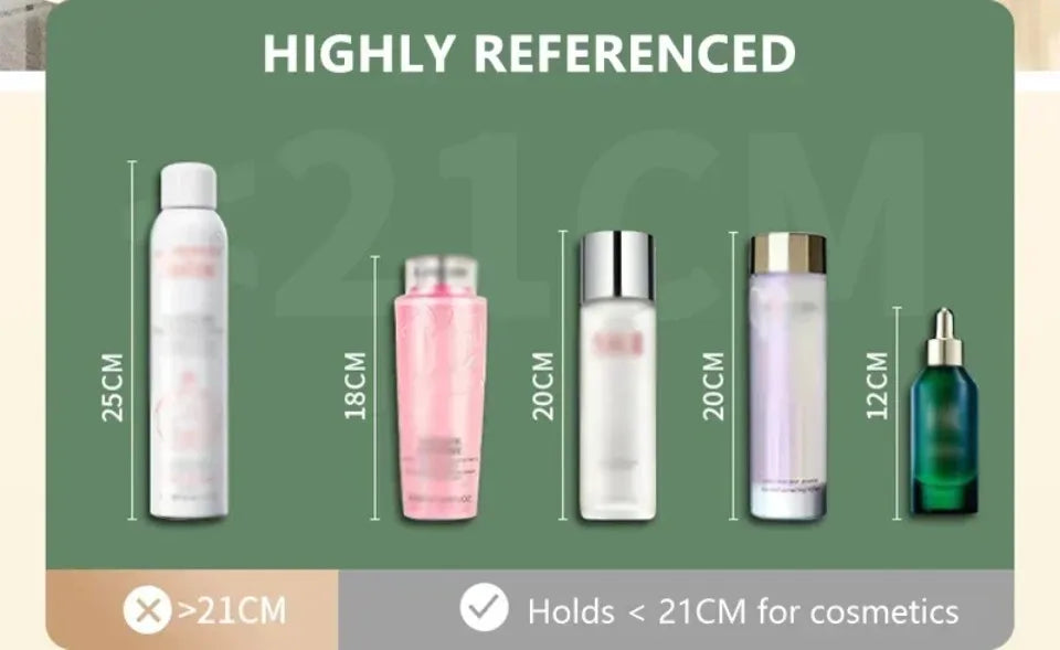 Desktop cosmetics storage box, transparent jewelry and cosmetics storage box, dustproof large-capacity cosmetics storage box