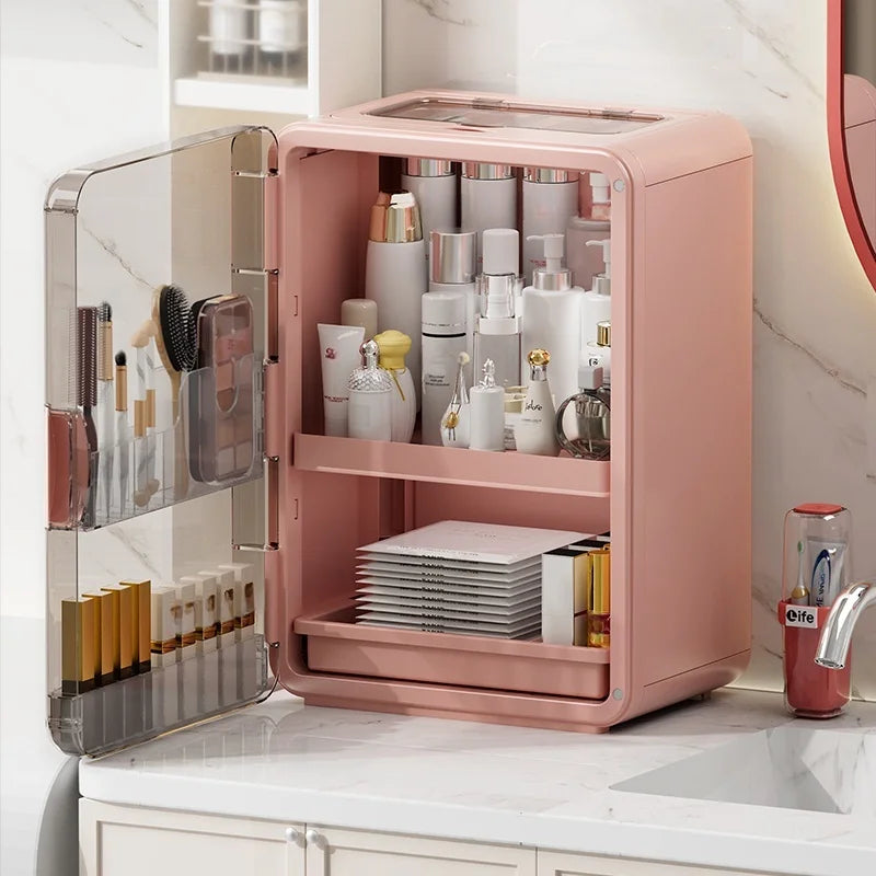 1 pcs Cosmetics storage box, desktop shelf, storage rack, dressing table, large-capacity skin care products storage cabinet
